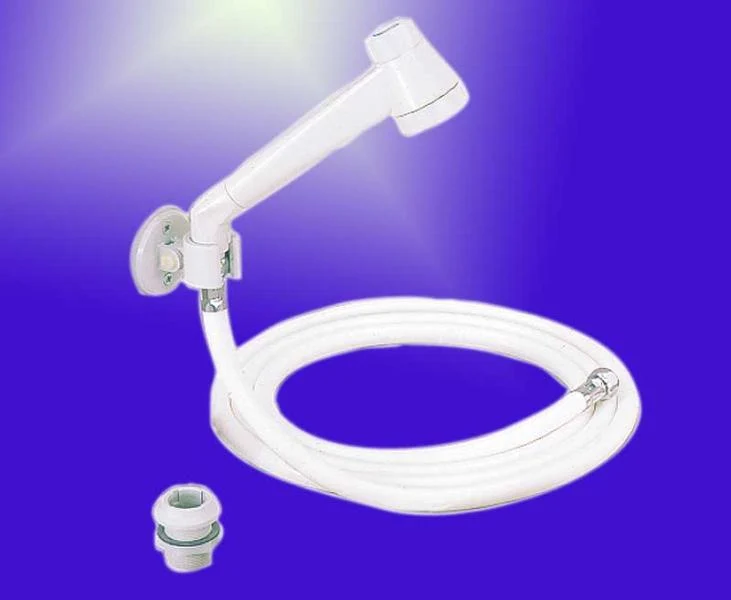 Duschset Modern weiss mit Schlauch 2m