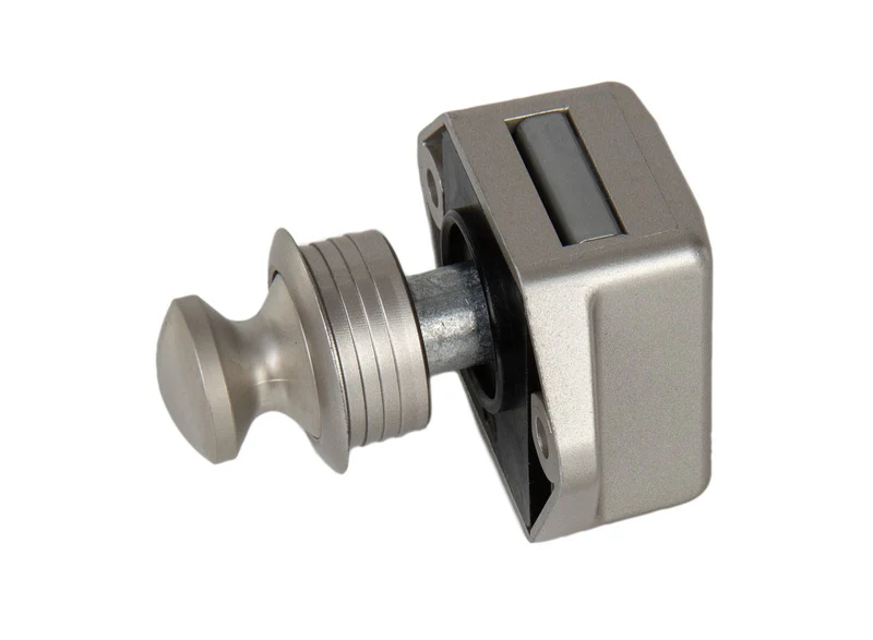 Push Lock Mini - Möbelschloss Silber