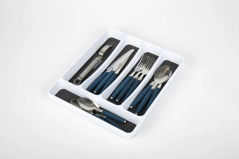 Besteckkasten, Kunststoff, 5 Fächer, Grösse M
