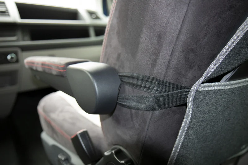Sitztasche für Rückenlehne, Filz, anthrazit