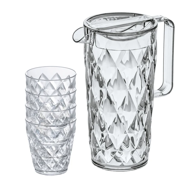Kanne 1,6L mit 4 Gläser