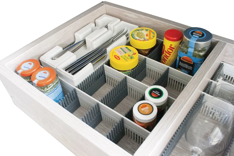 Schubladenleisten, 8er-Pack, Purvario