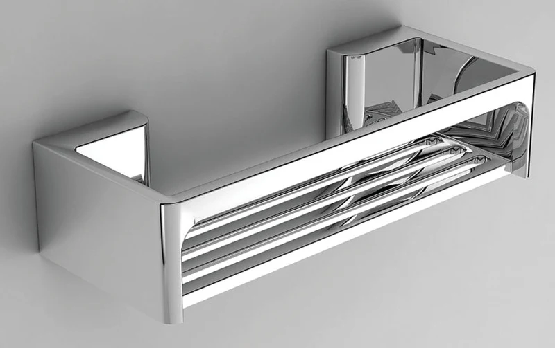 Duschablage, Kunststoff, verchromt, 320 x 100 x 84mm
