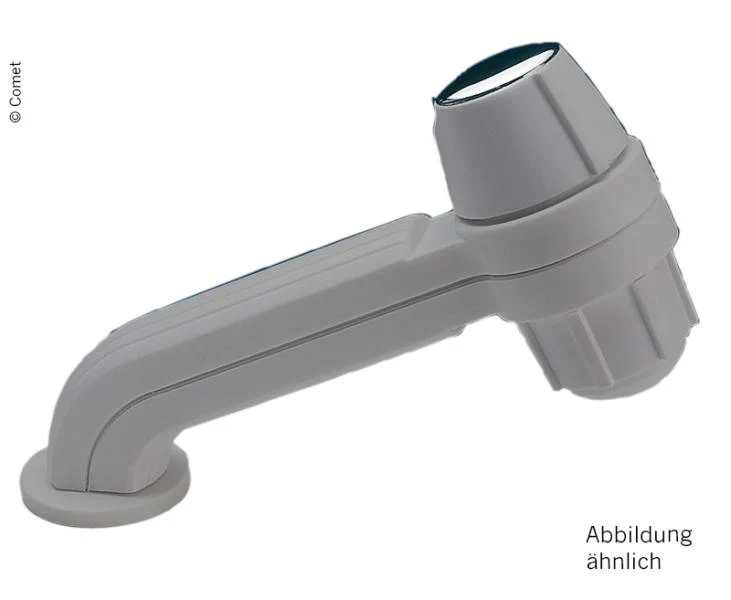 Duscharmatur Carletta Duschomat grau – Handdusche mit Automatikschalter, 1,5 m Schlauch und Brause-/Strahlfunktion