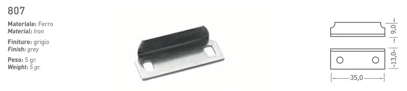 Schliessblech Metall