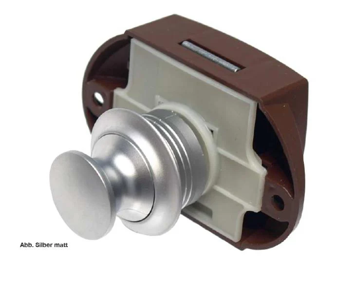 Push Lock Rosette - Chrompoliert & quadratisch