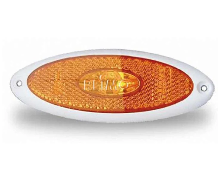 LED Aufbau-Seitenmarkierungsleuchte mit weissem Sockel – 12 V