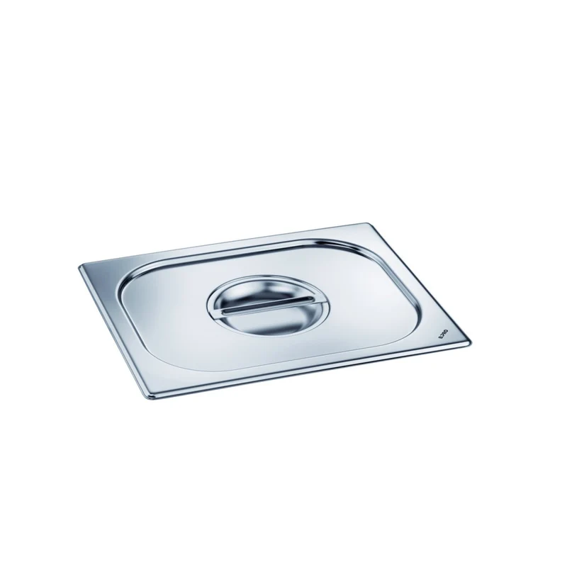 B.Pro Edelstahl Deckel mit Griffmulde für Behälter GN 1/6