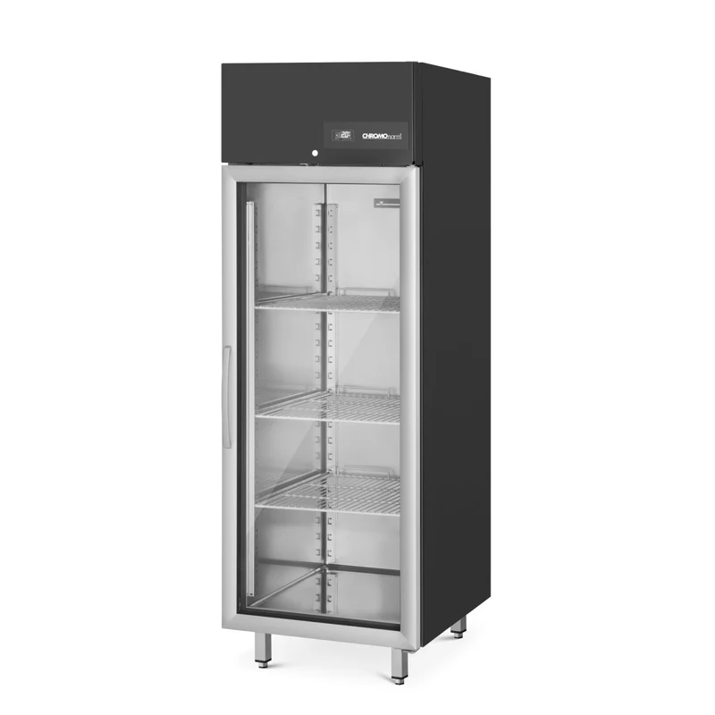Chromonorm STAR-BLACK-Tiefkühlschrank BR 650 mit Glastür