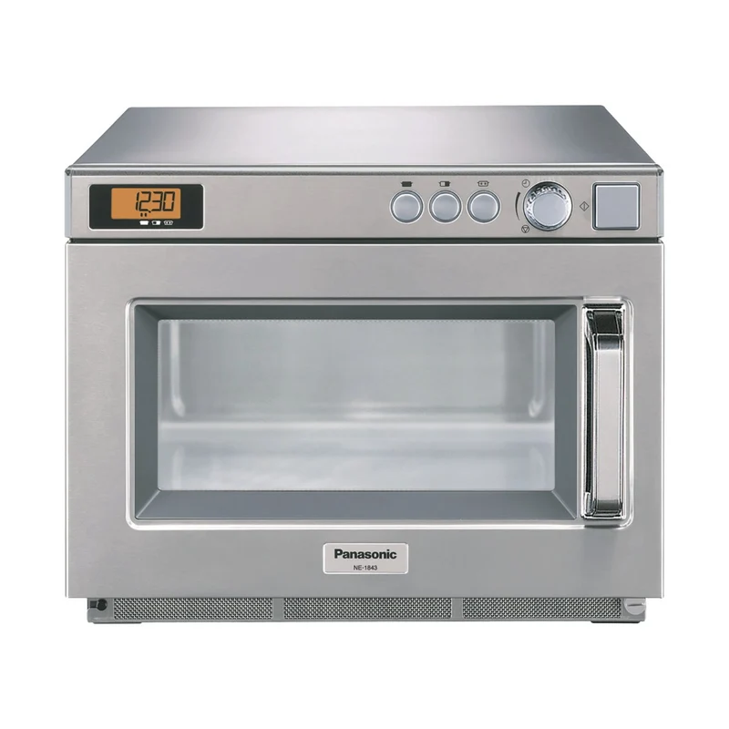 Panasonic Mikrowelle NE-1843 1800W Drehknopf Bedienung 422x508x337mm 18L