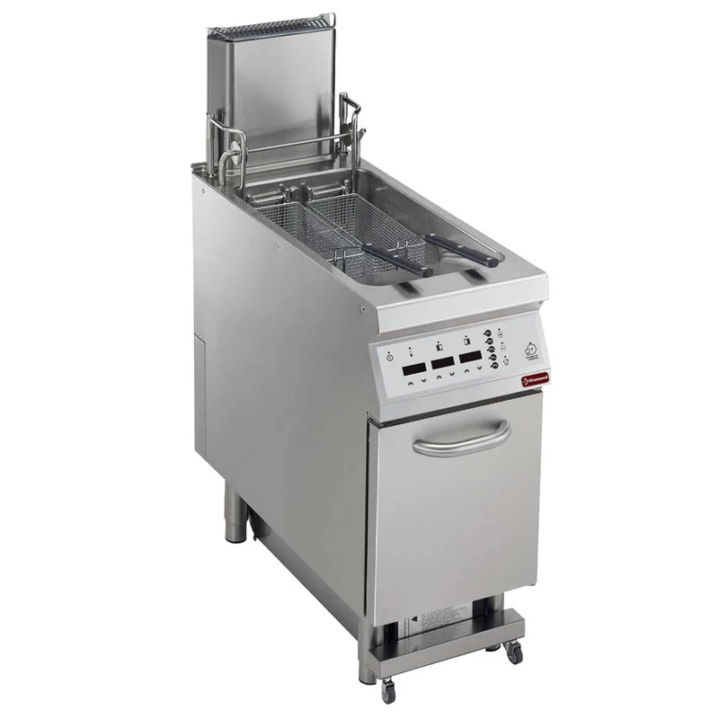 Profi Elektro-Standfritteuse 23 Liter mit Ölfilterung und Hebeautomatik, E22/F23CFSA4-AC