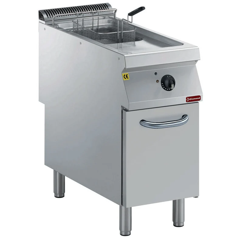Profi Elektro-Standfritteuse 15L , 1 Becken , 10 kW , B 400 mm, E22/F15A4-N
