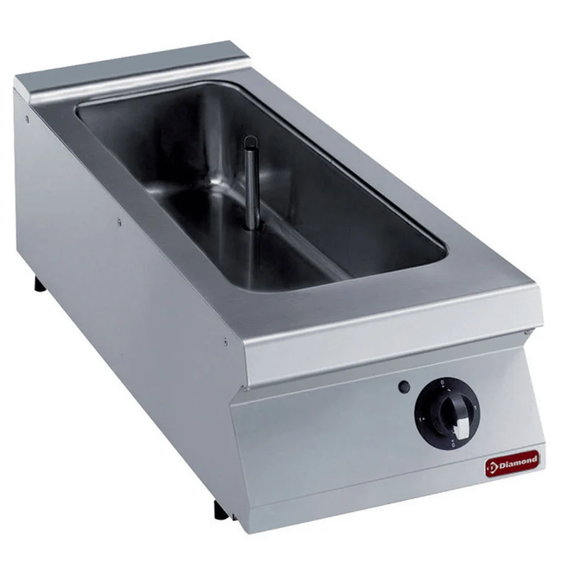 Elektrische Bain-Marie für 4x GN 1/3 , Auftischgerät aus Edelstahl, E22/BM4T-N