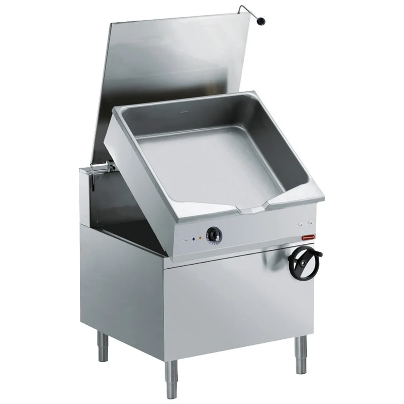 Elektrische Kippbratpfanne 80 Liter , Motorische Kippung & Unterbau, E22/BA8C-N