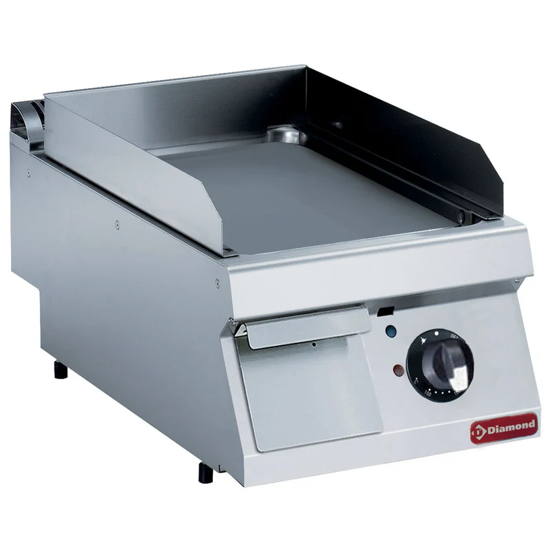 Gastro Elektro-Griddleplatte glatt , 4,5 kW , B 400 mm, E17/PL4T-230/3--NE