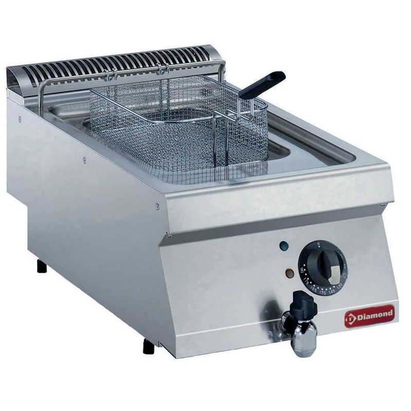 Elektro-Tischfritteuse 7 Liter , 5,4 kW , Edelstahl, E17/F74T-N