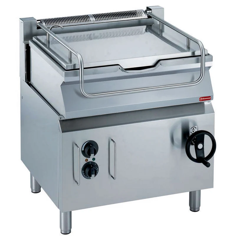 Elektro Kippbratpfanne 60 Liter , 800 mm , mit Unterbau, E17/BRI8-N