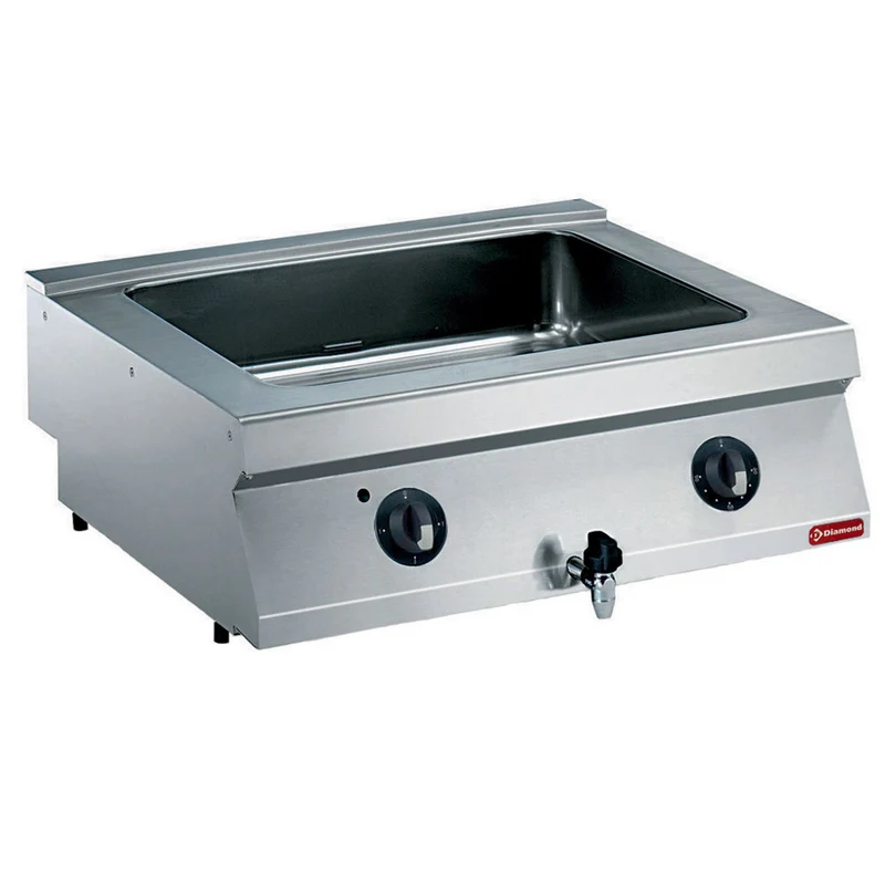 Bain-Marie Elektro Tischgerät GN 2/1, E17/BM8T-N
