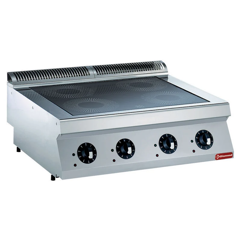 Induktionsherd Tischgerät mit 4 Kochzonen - 14 kW, E17/4ID8T-230/3--N