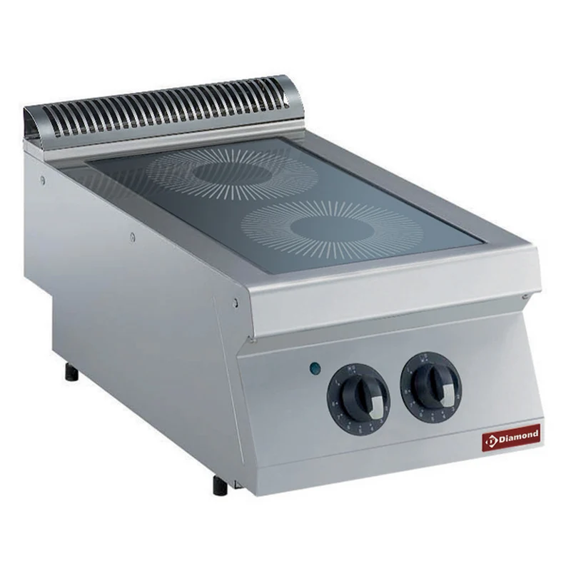 Glaskeramik-Kochfeld 2 Zonen - Elektro-Tischgerät, 40 cm breit, 700er Serie, E17/2VC4T-N