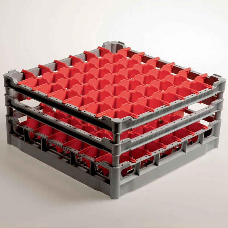 Gläserkorb 500x500 mm , 49 Fächer für hohe Gläser, DB349