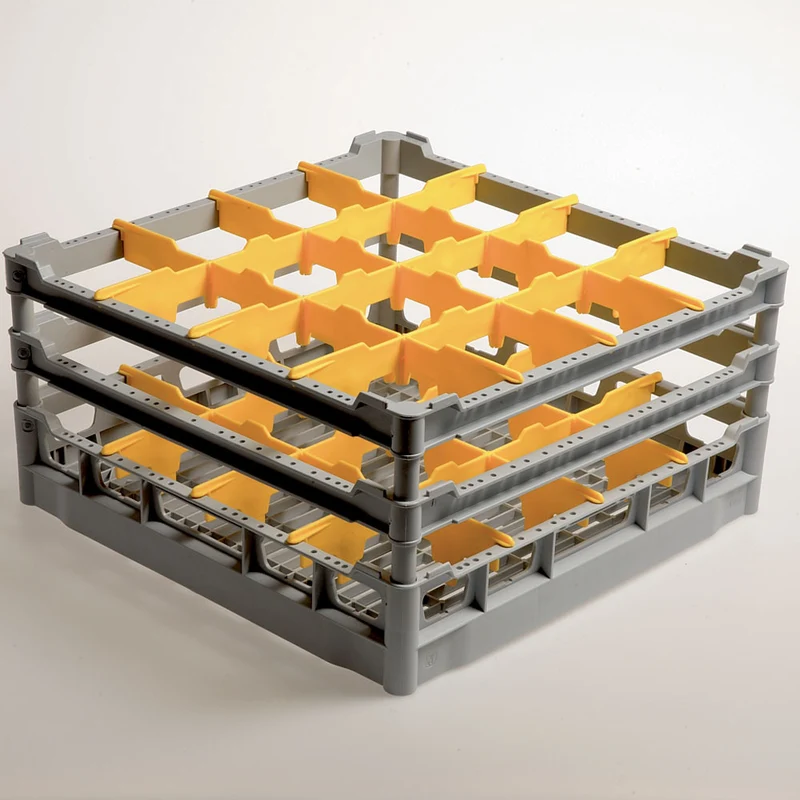 Gläserkorb 500x500 mm mit 16 Fächern für Gläser bis Ø 113 mm, DB316