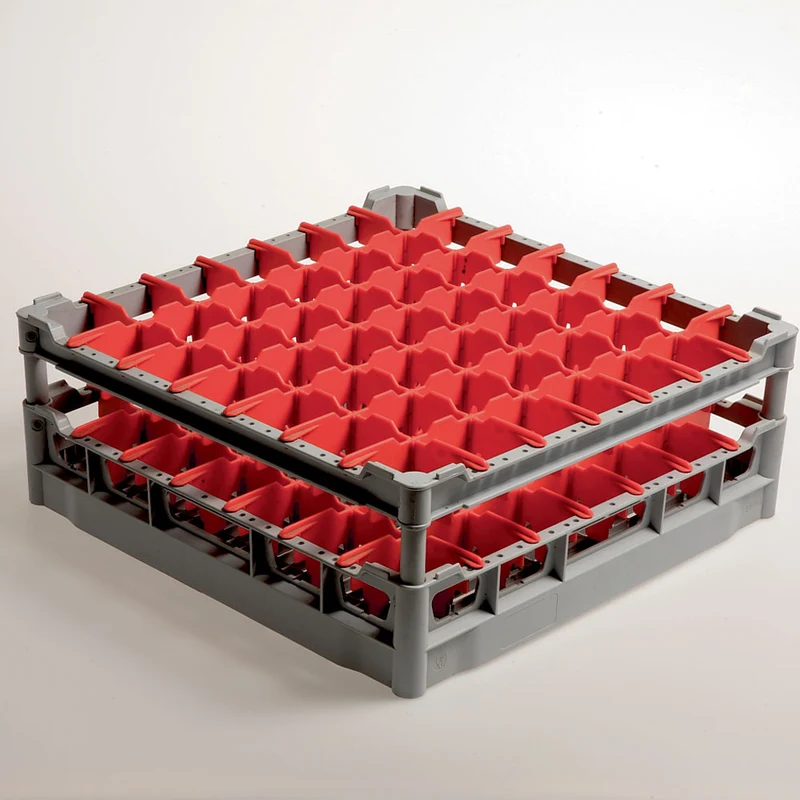 Profi Gläserkorb 500x500 mm , 49 Fächer für Gläser bis Ø 63 mm, DB249