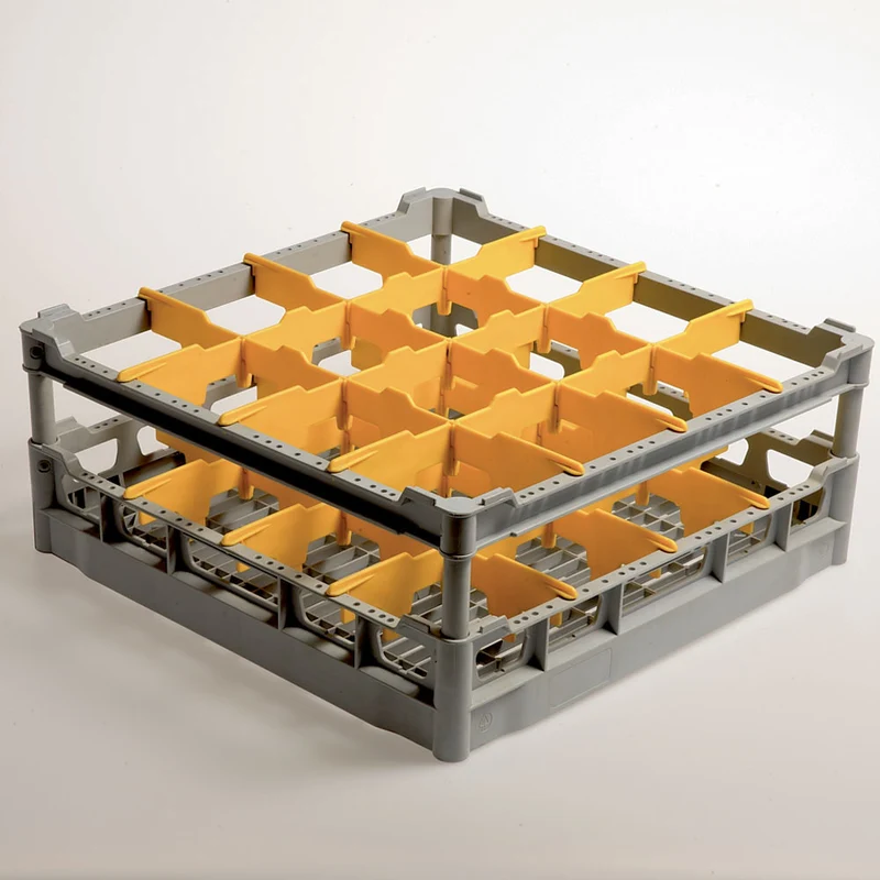 Profi-Gläserkorb 500x500 mm , 16 Fächer für Gläser bis 113 mm Ø, DB216/FQ