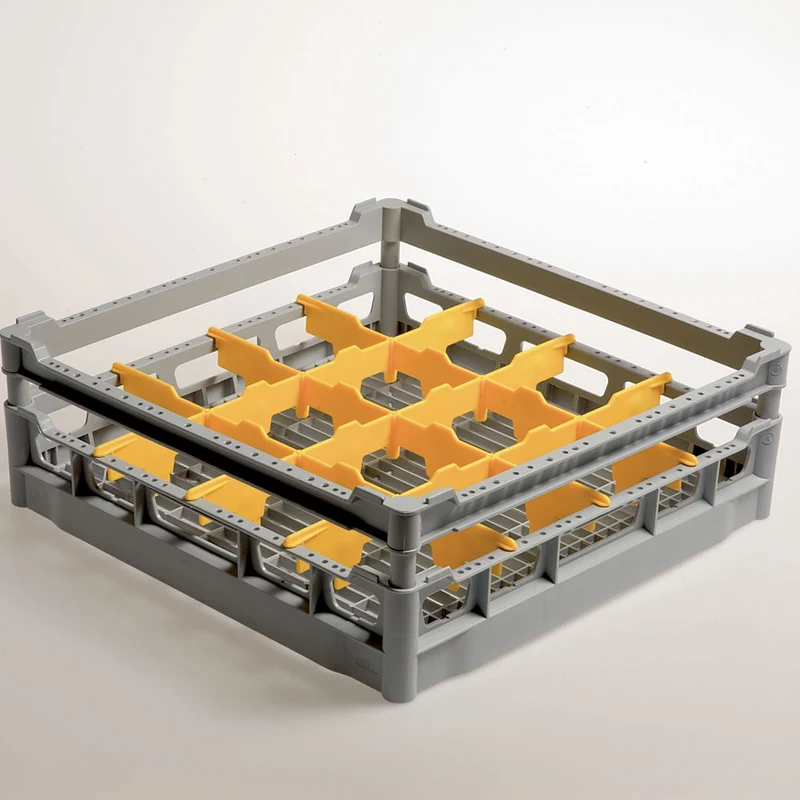 Gläserkorb 500x500 mm für 16 große Gläser , Fächer für Ø 113 mm, DB116