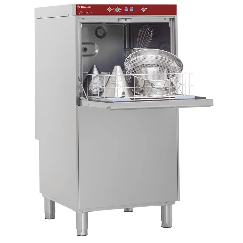 Professionelle Gerätespülmaschine 500x600 mm , Doppelwandig & Isoliert, D604/6H
