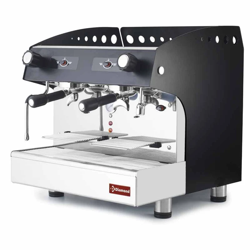 Professionelle Siebträgermaschine, 2-gruppig & halbautomatisch , Kompakt, COMPACT/2PB
