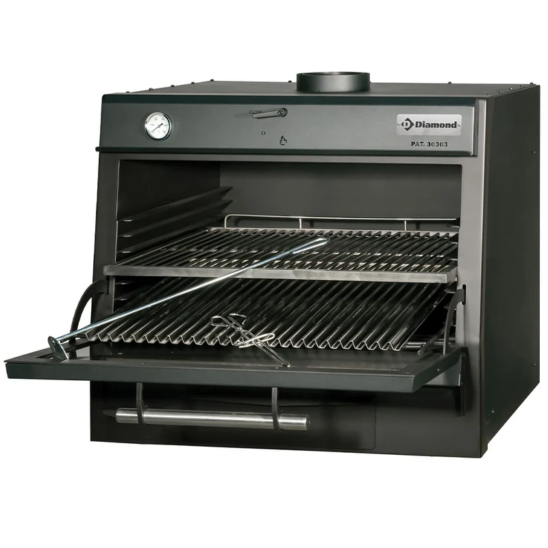 Gastronomie Holzkohlegrillofen 75 kg/h , GN 1/1, CBQ-075/BK