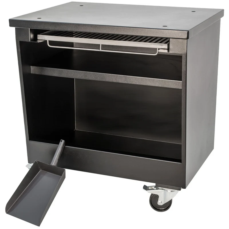 Fahrbarer Holzkohle-Vorratsbehälter , Unterbau für Grillstationen, BRC/75-N