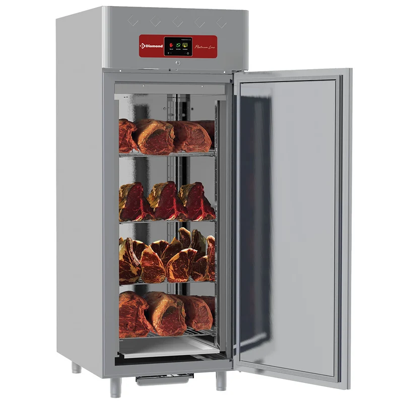Profi Reifeschrank 850L , Edelstahl , GN 2/1 , Umluftkühlung, AL4S/FC