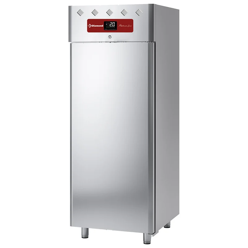 Edelstahlkühlschrank 700L , Umluftkühlung , GN 2/1 Edelstahl, AE1P/PL1