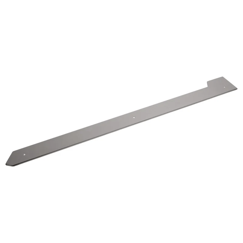 Abschlussblende Edelstahl für Kochzeile, linksseitig, 735 x 75 mm, A7/FLS-N