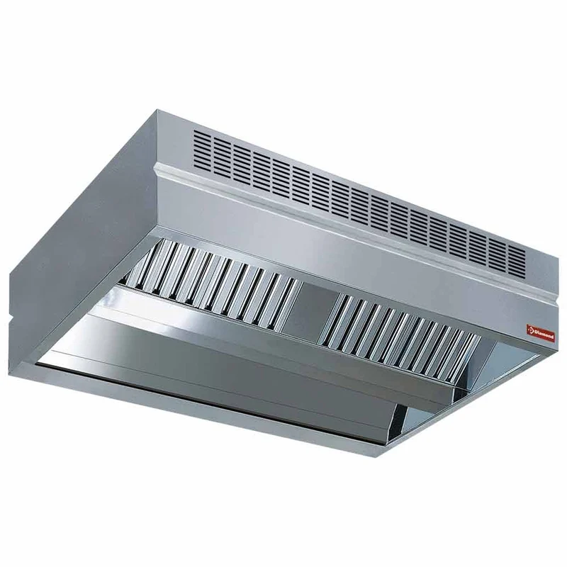 Induktions-Zentralhaube aus Edelstahl , 2600 x 2600 mm, ACC2626