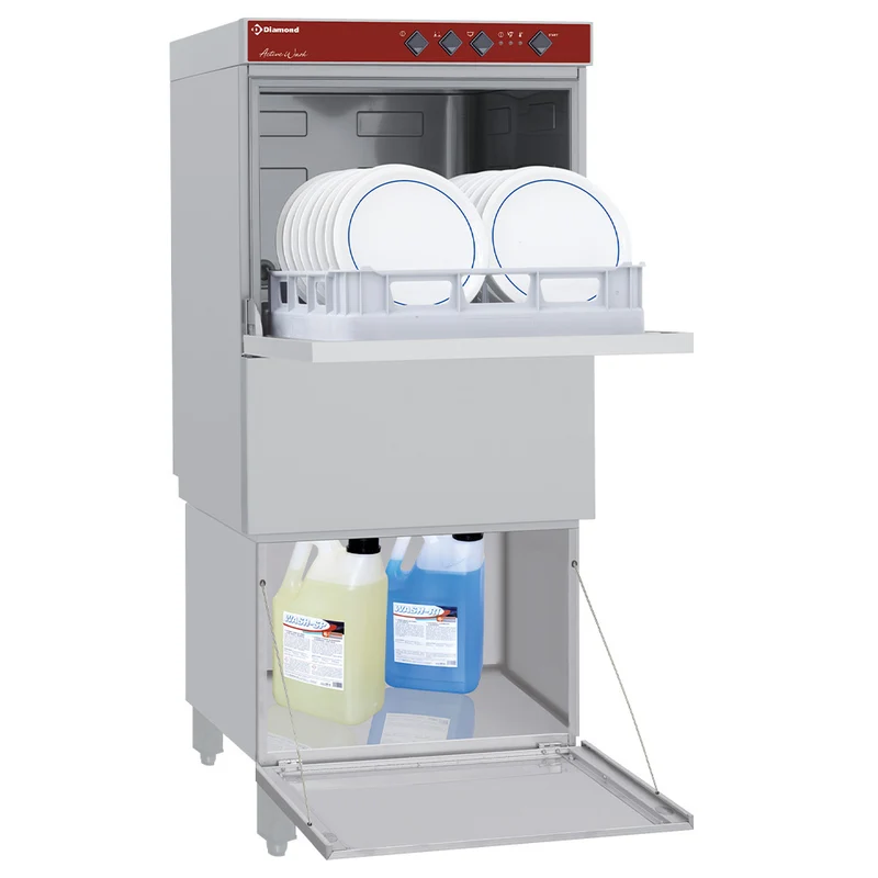 Gastro Untertischspülmaschine mit geschlossenem Unterbau , 600 mm, 051D/6M_BD/F-PF