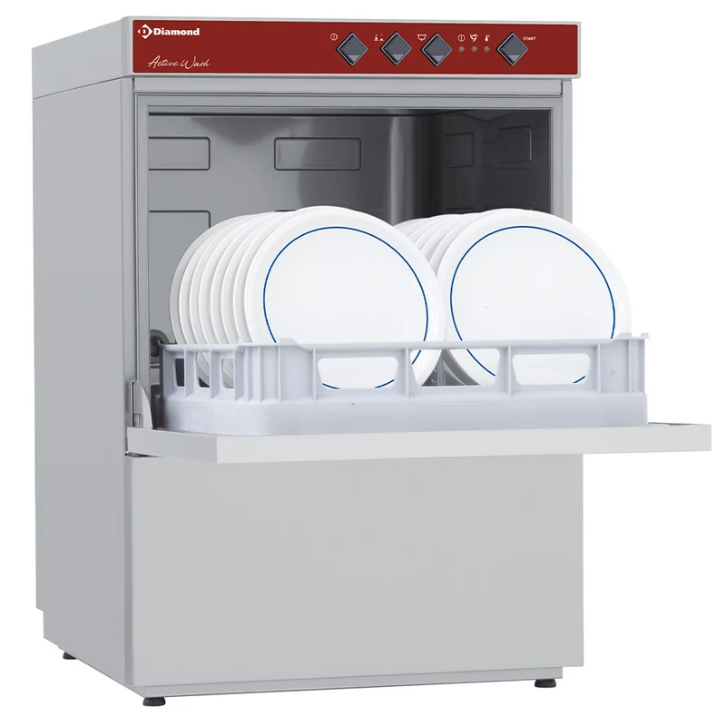 Profi Gastronomie-Geschirrspüler , 500x500 mm Korb , Doppelwandig, 051D/6M