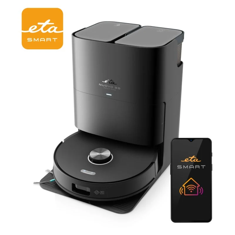 Roboterstaubsauger ETA Nuovo30 Aqua Pro 7983 90000 schwarz