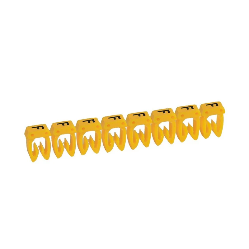Legrand 038305 CAB3 Wire Marker Letter 'F' Yellow 0.5 to 1.5 mm² Strip of 30