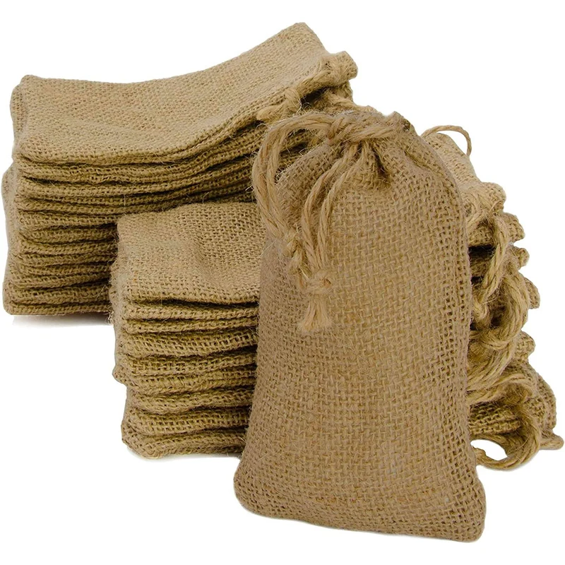 Jutesäckchen - natur 9x15cm (Naturfaser) - 24er Set - 1 Set