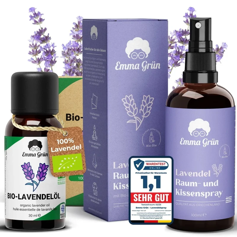 Lavendelöl Bio & Lavendelspray Set