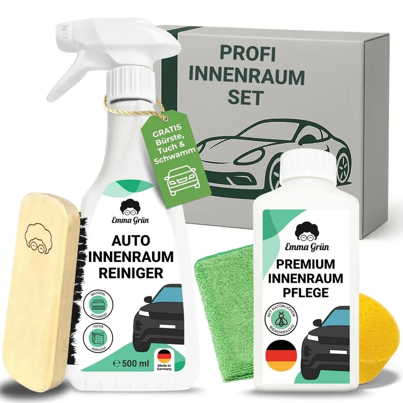 Auto Innenreinigung Set mit Reiniger & Pflege (1 x Set)