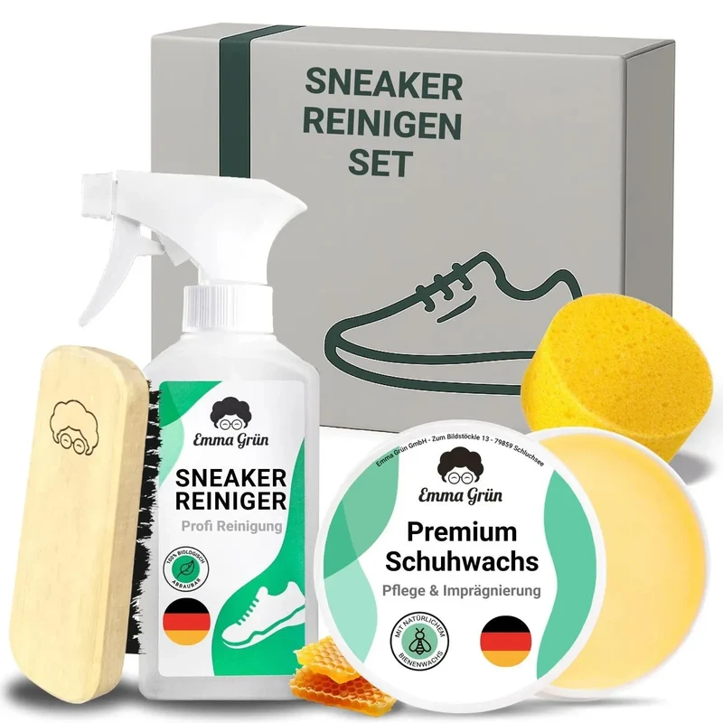 Sneaker reinigen Set mit Reiniger & Wachs