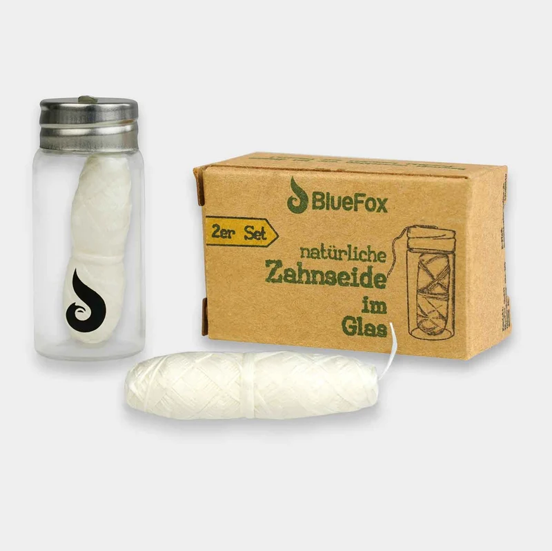Mais Zahnseide im Glas - 30m - 2 Rollen