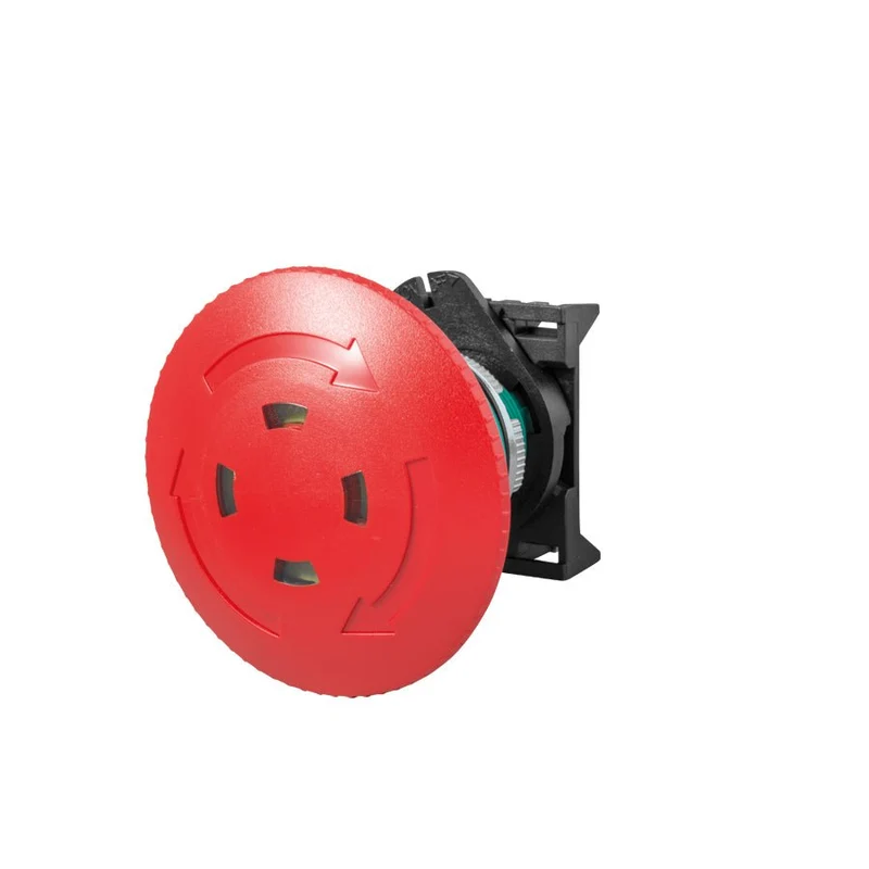 Giovenzana PPFN1R6S Mushroom Push Button Twist-to-Release 60mm Visual Indicator