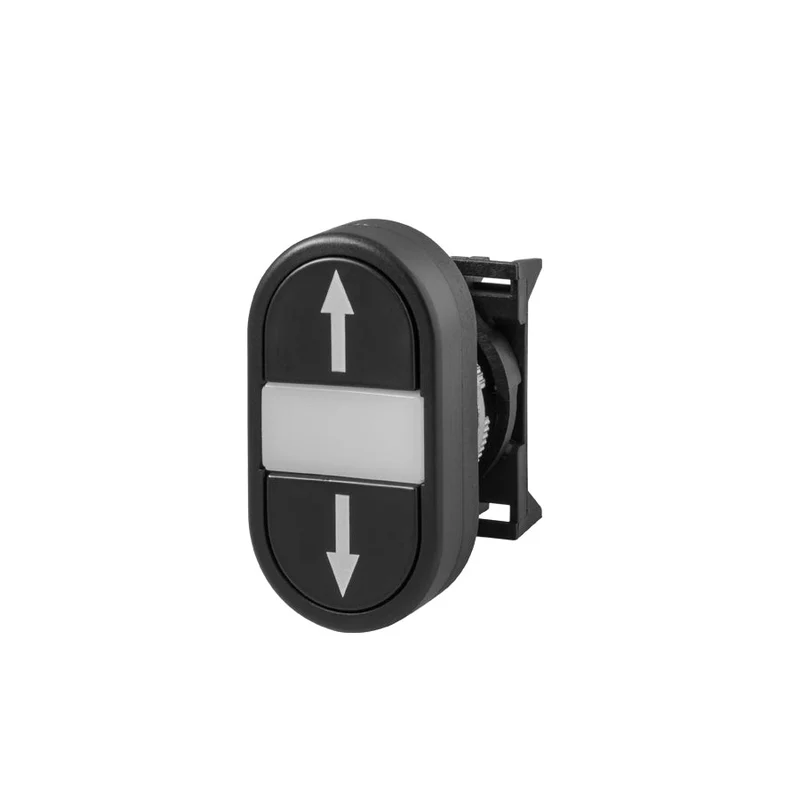 Giovenzana PPDLR.3 Black-black dual flush push button lighted up-down