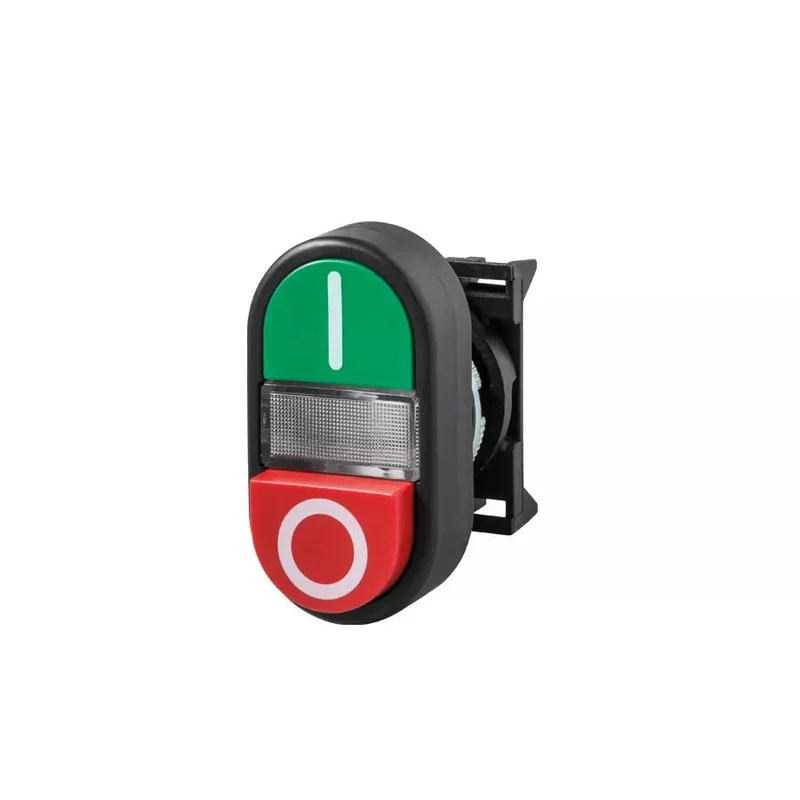 Giovenzana PPDL Red-green dual push button lighted I-O