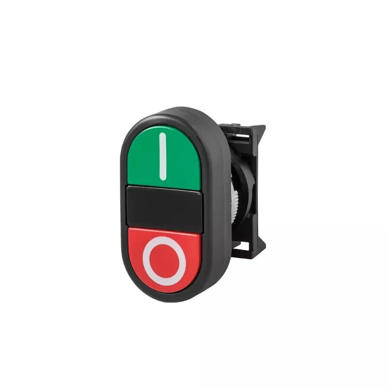 Giovenzana PPDNR Green-red dual flush push button I-O